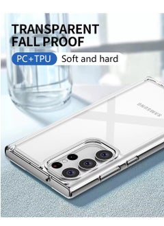 BORTONY Samsung Galaxy S25 Ultra Case Cover Transparent Yellowing Resistant Anti-Scratch Shockproof Galaxy S25 Ultra Cover Drop Protection Phone Case for Samsung Galaxy S25 Ultra 6.8 inch  - Image 3