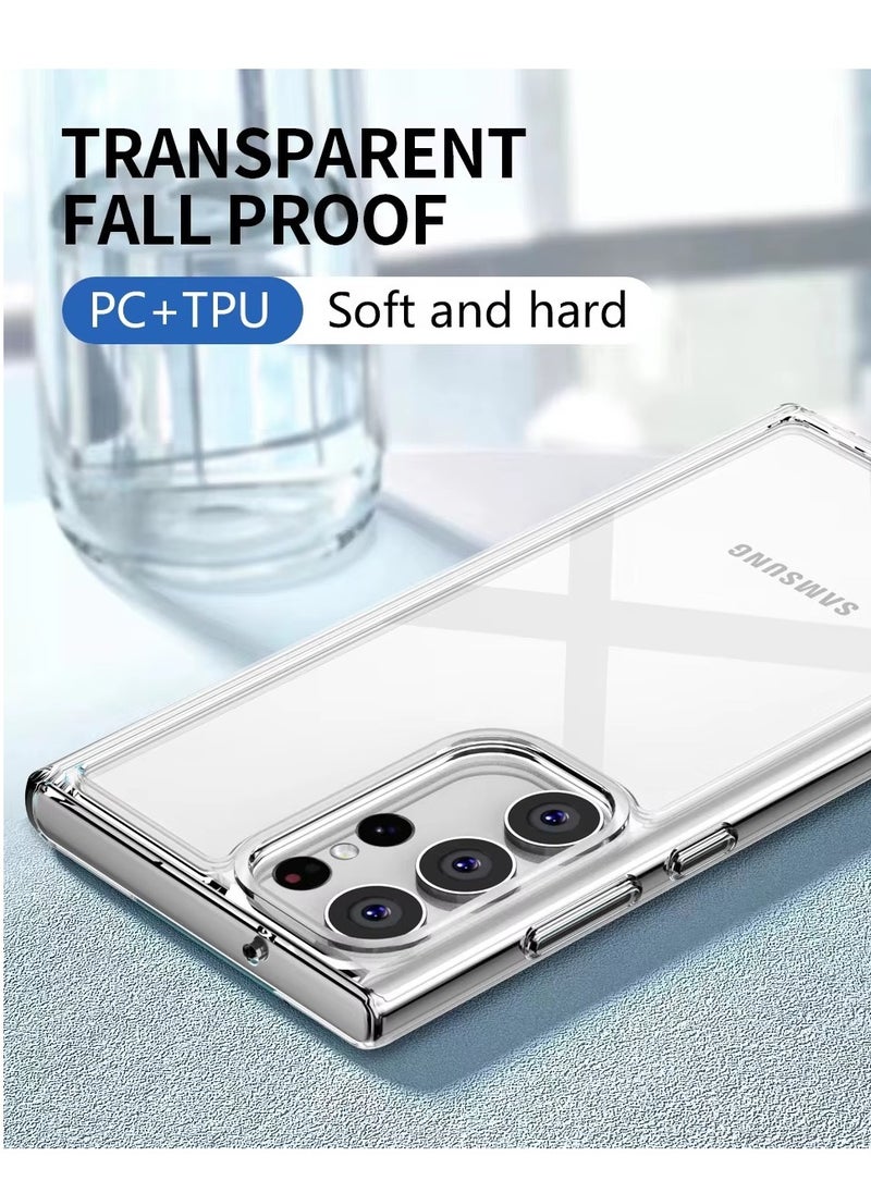 BORTONY Samsung Galaxy S25 Ultra Case Cover Transparent Yellowing Resistant Anti-Scratch Shockproof Galaxy S25 Ultra Cover Drop Protection Phone Case for Samsung Galaxy S25 Ultra 6.8 inch  - Image 3