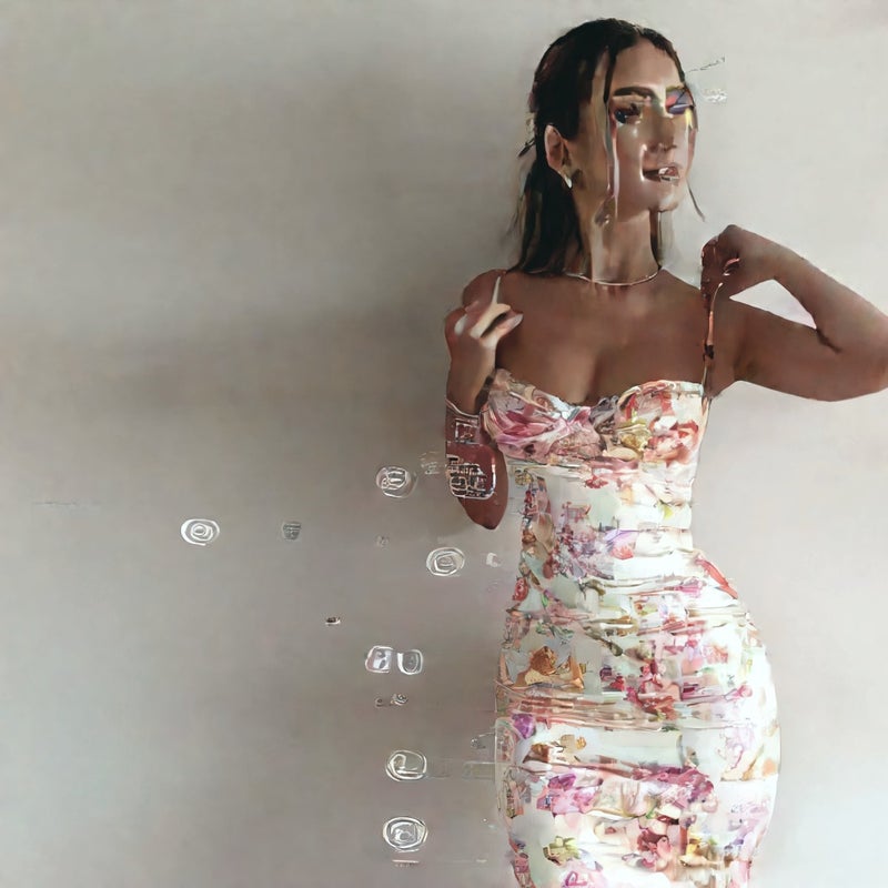 Women's Sexy Backless Sleeveless Printed Bodycon Dress - Image 3