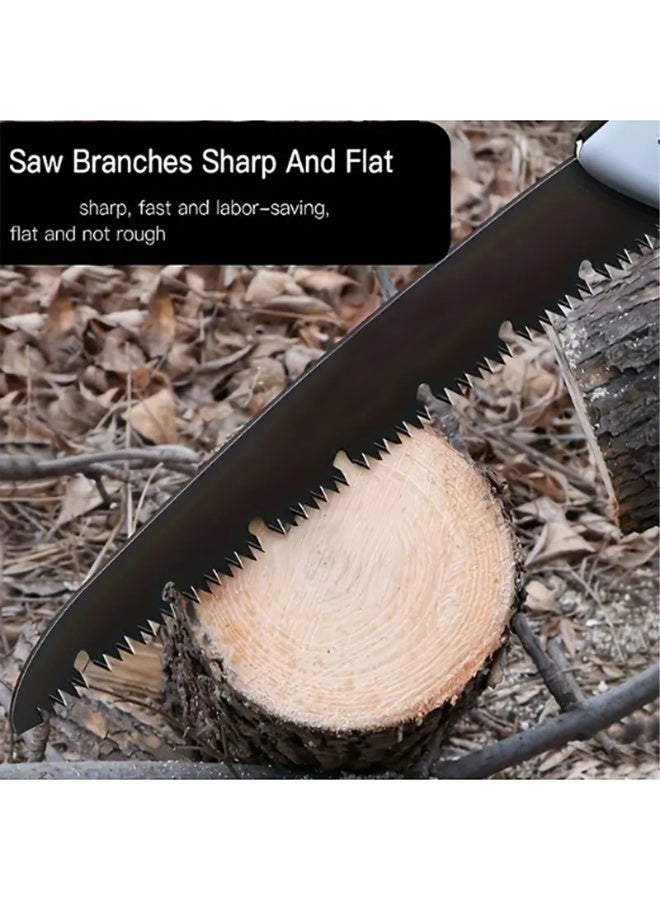Folding Pruning Saw Steel Folding Manual Cutting Tool with Anti-Slip Durable Handle for Outdoor Use 25cm - Image 5