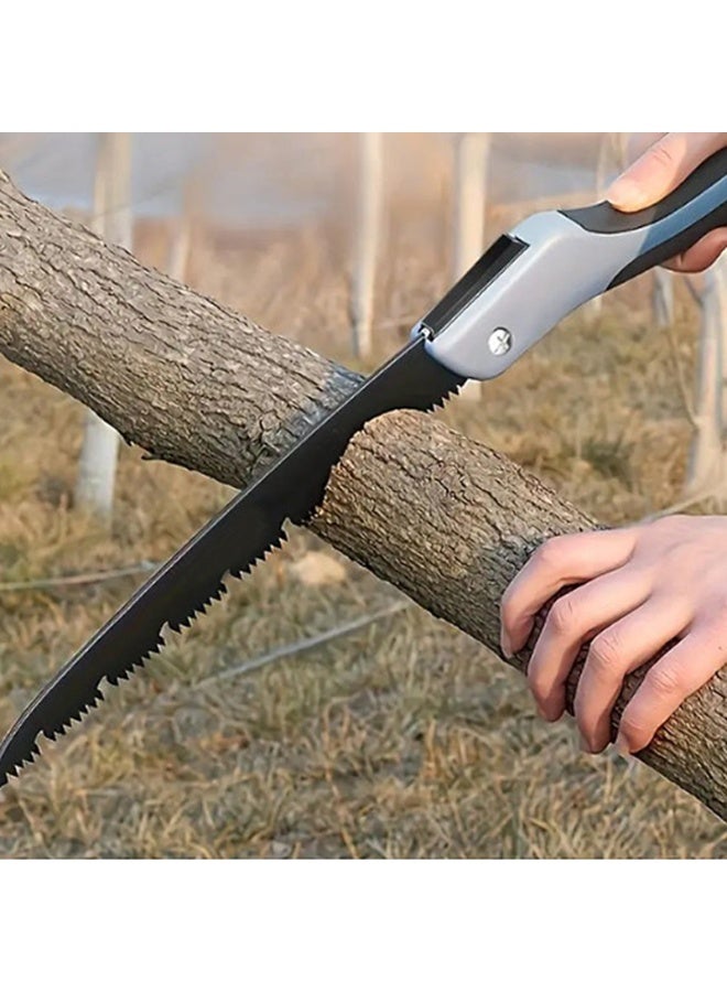 Folding Pruning Saw Steel Folding Manual Cutting Tool with Anti-Slip Durable Handle for Outdoor Use 25cm - Image 3