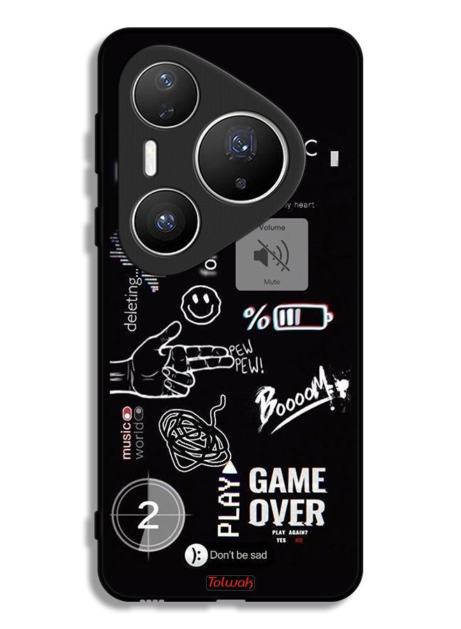 Tolwak Huawei Pura 80 Pro Plus Protective Case Cover Game Over Pew Pew - Image 1
