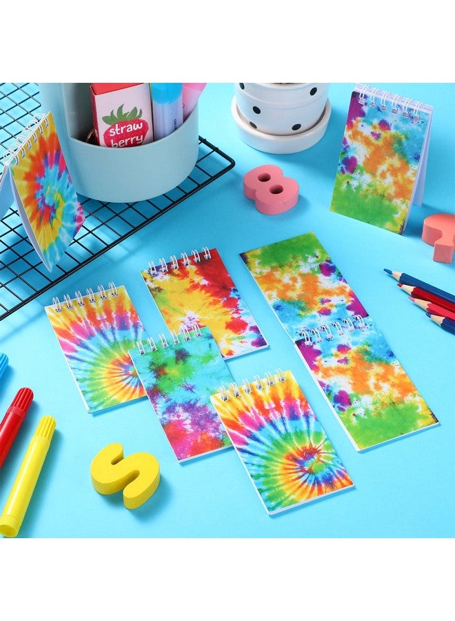 Nezyo 24 Pcs Mini Tie Dye Notebooks Pastel Art Party Small Notepads Tie Dye Spiral Pocket Notebook Party Hippie Mini Notepad For Kids Teacher Classroom Supplies Birthday Party Favors 2.36 X 3.94 Inch  - Image 5