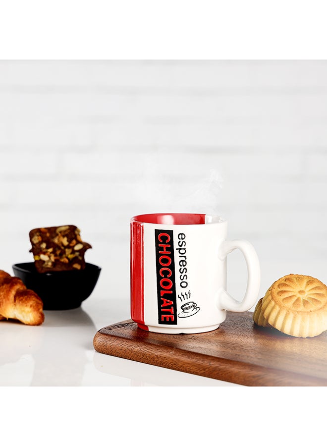 Royalford Ceramic Mug White/Blue/Red/Black - Assorted - Image 1
