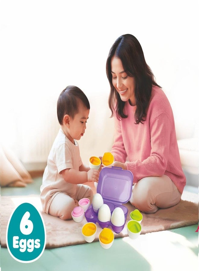 Toymate Smarty Eggs Matching Puzzle Egg Sorter Set for Toddlers 18M+ | Shape & Color Matching Learning Toy | Montessori Educational Gift for Boys & Girls | Fine Motor Skills Toy - Image 5