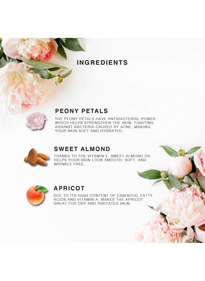 Provence Beauty - Peony Multi-Use Oil for Face, Body and Hair - Organic Blend of Apricot, Vitamin E and Sweet Almond Oil Moisturizer for Dry Skin, Scalp & Nails - Rose Petals & Bergamot Essential Oil - - Image 1