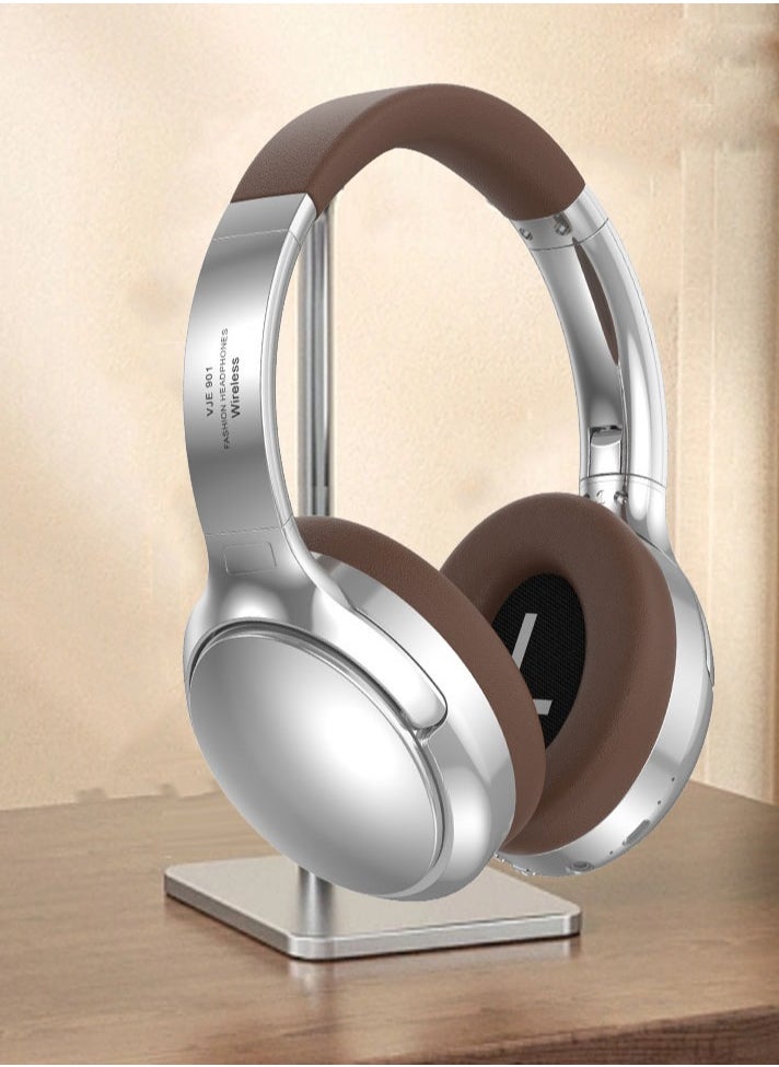 General - Retro Style Wireless Bluetooth Headset - High-Appearance Level Metal Headset, Universal Wireless Headset for Mobile Phone and Computer, Ideal for Sports and Gaming - Image 1