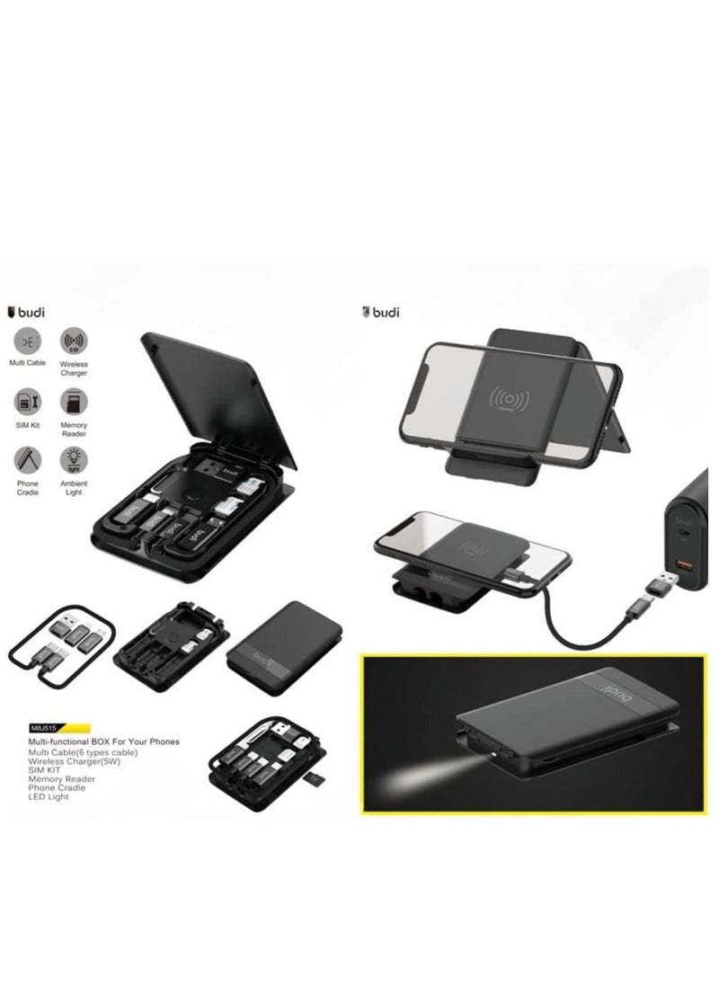 budi - Budi Multi Functional Box/Type-C to Type-C Cable Charge Sync Cable/Type-C to USB/Type-C to Lightning/Type-C to Micro/Compatible with iPhone 14Pro/14ProMax/ S22,S21+,Note20,Huawei P30 etc. - Image 1