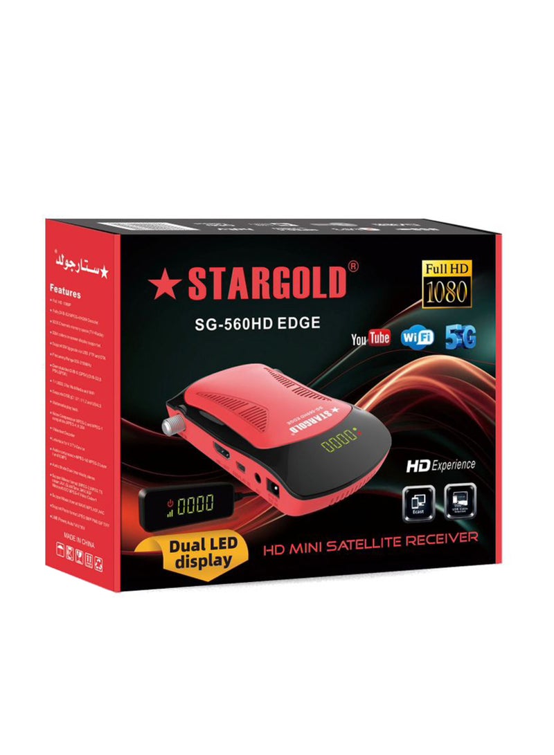 Stargold HD Mini Satellite Receiver 5G Full HD 1080 Dual LED Display - Image 2