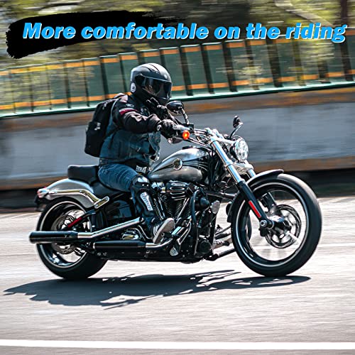 KONDUONE Motorcycle Highway Pegs Foot Rests fit 1.25" Engine Guard Parts Replacement for 1 1/4 Harley Davidson Road Glide, Electra Glide, Road King, Street Glide - Image 2