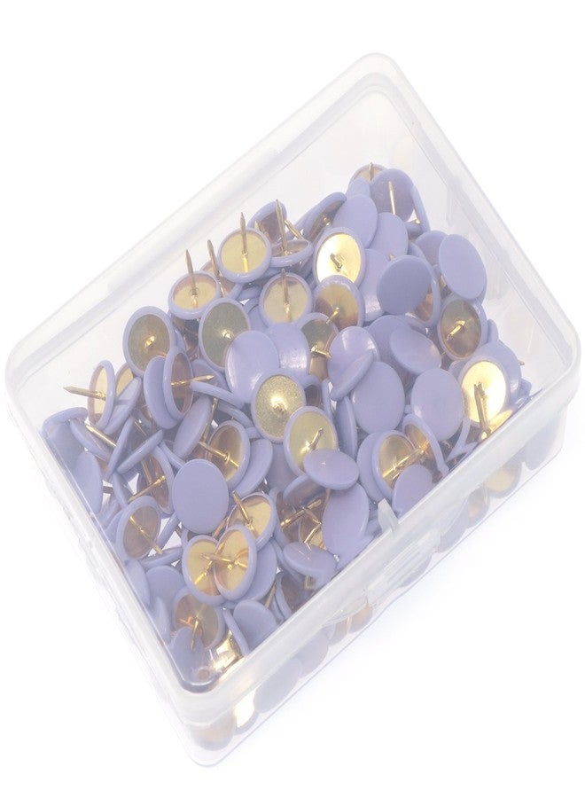 VAPKER 200 PCS Thumb Tacks Purple Plastic Round Head Thumbtacks - Image 5