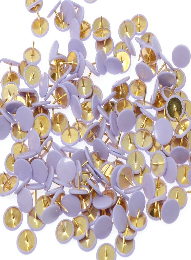 VAPKER 200 PCS Thumb Tacks Purple Plastic Round Head Thumbtacks - Image 3
