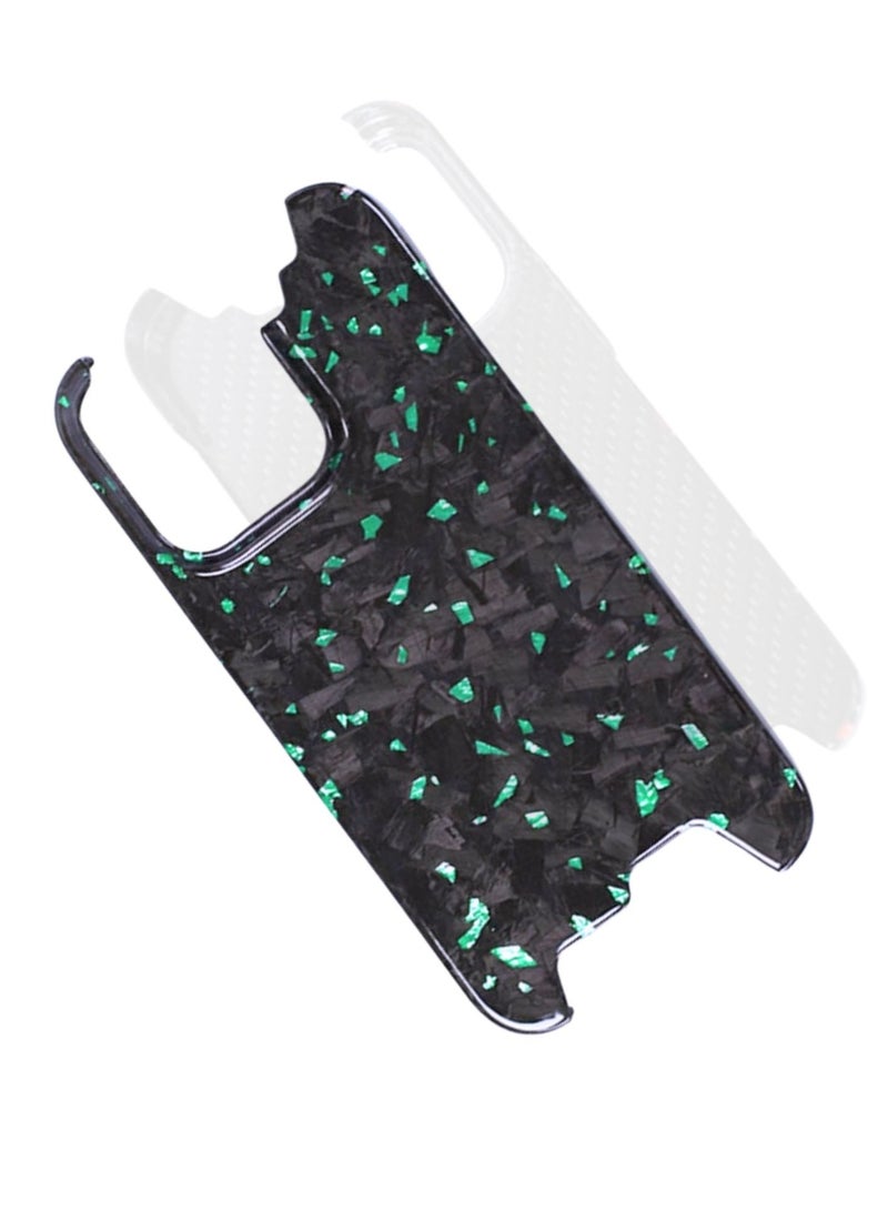 سولاري غطاء حماية من ألياف الكربون الأراميد الحقيقية لهاتف iPhone 15 Pro max (أخضر) - Image 3