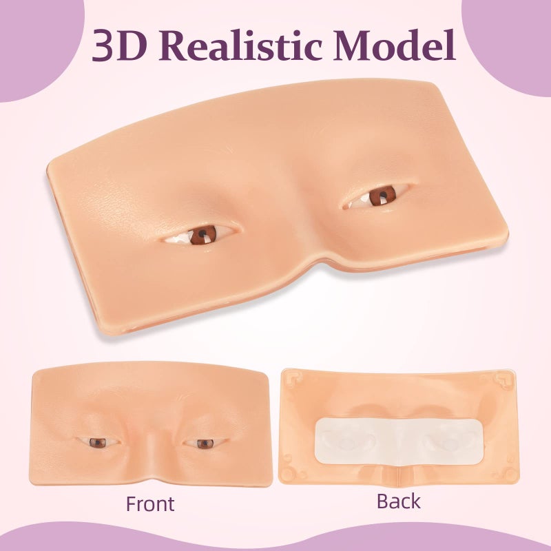 JimKing Makeup Practice Face, JimKing Makeup Board, Faccial Practice Skin for Professional and Beginners, 3D Realistic Model for Eyelash Extensions, Eyeliner And Eyeshadow Face - Image 5