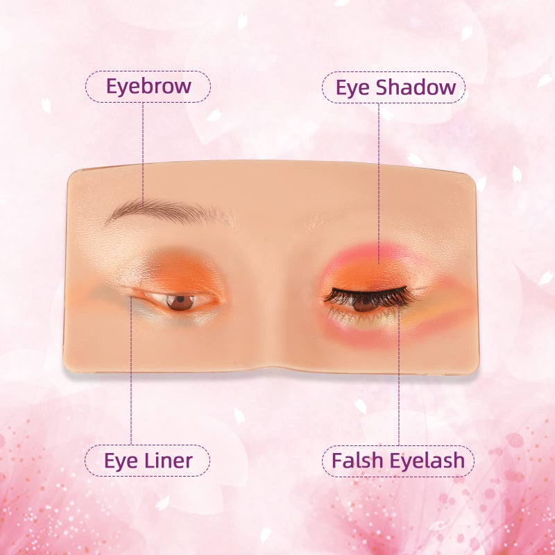 JimKing Makeup Practice Face, JimKing Makeup Board, Faccial Practice Skin for Professional and Beginners, 3D Realistic Model for Eyelash Extensions, Eyeliner And Eyeshadow Face - Image 4