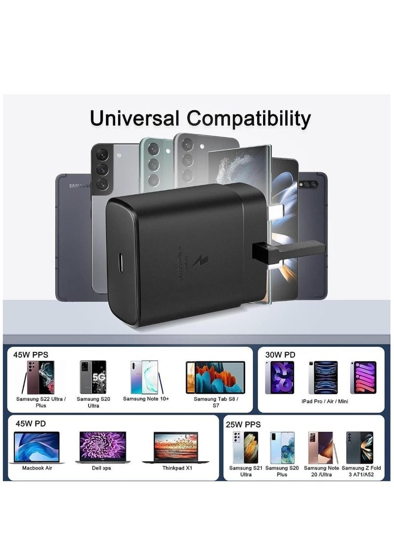 ELTRAZONE Samsung 45w Fast Charger Type C Samsung Super Fast Charger 45W with 5FT USB-C Cable, Android Charger for Samsung Galaxy S23 Ultra/S23/S23+/S22/S22 Ultra/S22 - Image 5