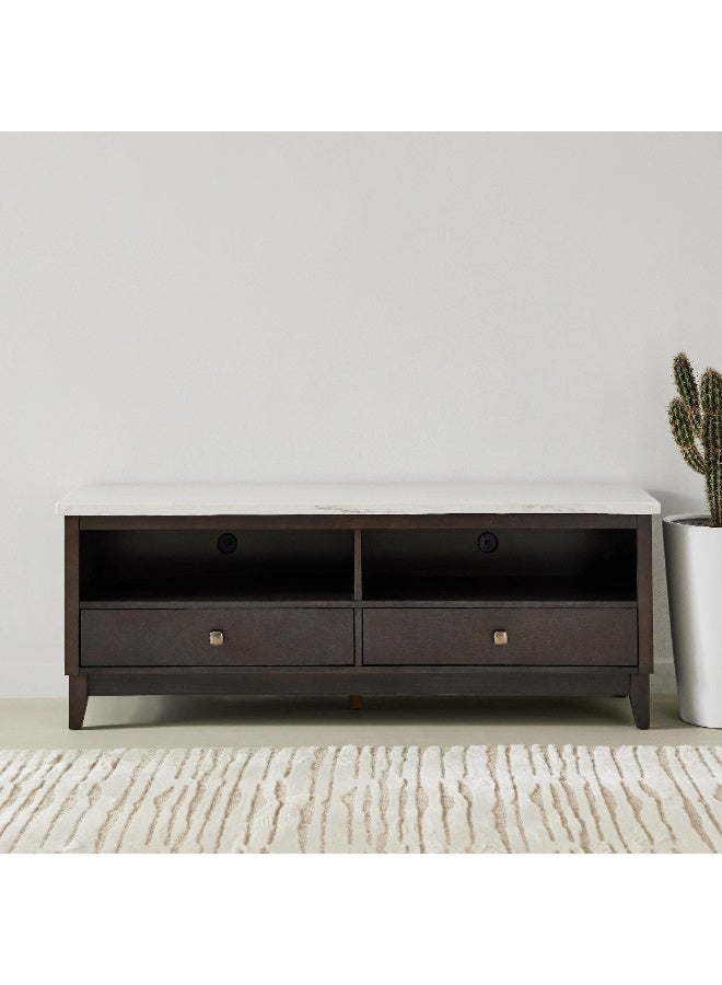 Home Box Orlando Marble Top TV Unit for TVs up-to 65 inches 45 x 60 x 160 cm - Image 1