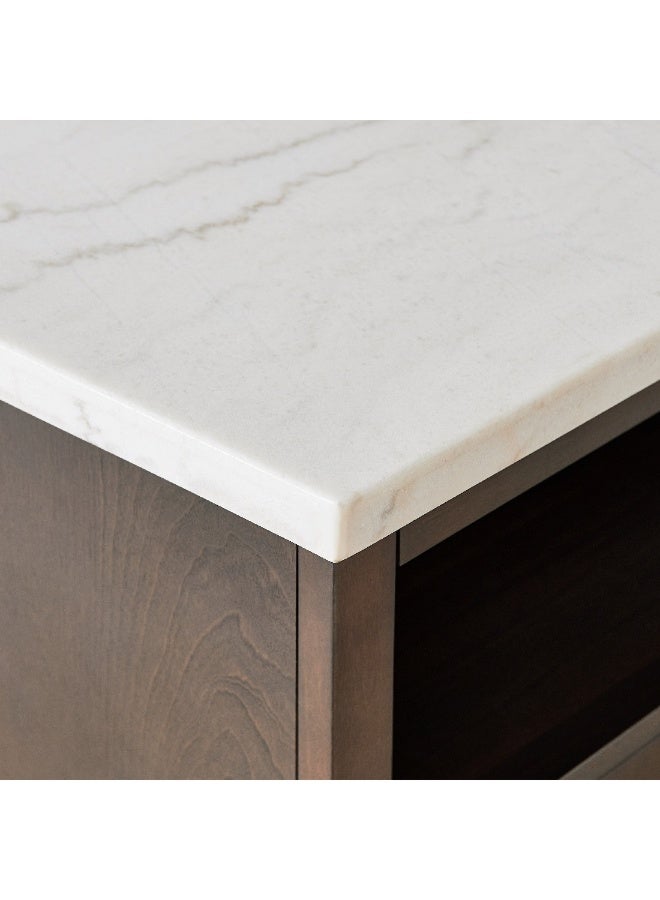 Home Box Orlando Marble Top TV Unit for TVs up-to 65 inches 45 x 60 x 160 cm - Image 4