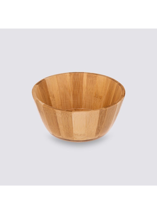 Five Simply Smart Sustainable Round Bamboo Salad Bowl Brown 19 cm 179733