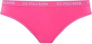 U.S. Polo Assn. 66119 Women's 3-Pack Slip-Fuchsia&Navy&White