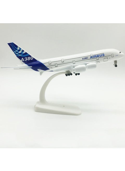 20cm Alloy Aircraft Tabletop Display Model 1:200 Scale A380 Original Model Model Ornaments, Toys, Decorations, Collectible Gifts