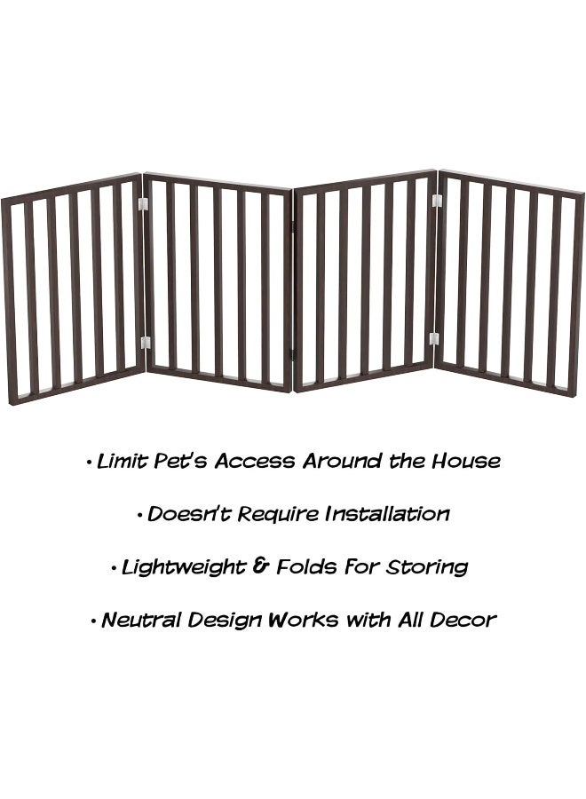 PETMAKER Wooden Pet-Gate Collection 72 Inch X 24 Inch - Image 3