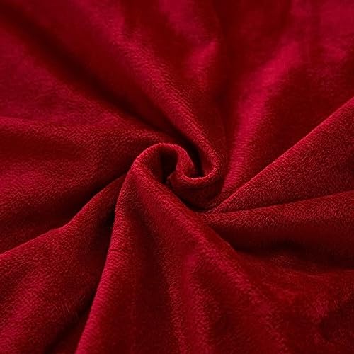 AMICA Luxurious Diamond Pinch Pleated Crystal Velvet Pillowcases Solid Pintuck Throw Cushion Cover for Home Decor Hidden Zipper Closure (Red, 16'' X 24'' Inch) - Image 5