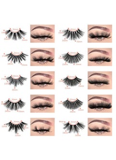 FARRED Wholesale 25Mm Faux Mink Lashes, 50 Pairs 10 Styles, Bulk Long Dramatic 6D Fake Eyelashes Strip Volume Lashes, Synthetic False Eyelashes  - Image 2