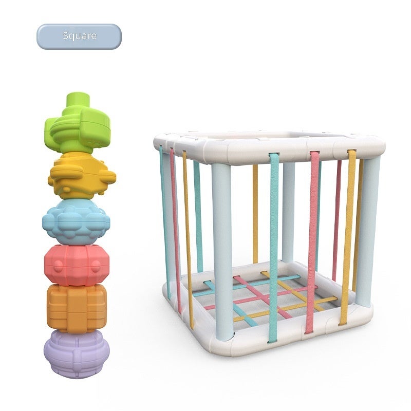Rainbow Squeeze Toy for Baby Fine Motor Skills Training - Montessori Early Education    Toy - Image 2