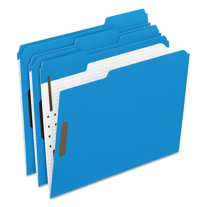 Pendaflex Folders with Embossed Fasteners, 1/3 Cut, Top Tab, Letter, Blue, 50 Per Box,(21301) - Image 3