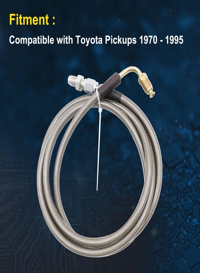 FZJDSD Clutch Master to Slave Cylinder Line Hose Compatible with Toyota Pickup 4x4 Land Cruiser 1970-1995 - Image 4