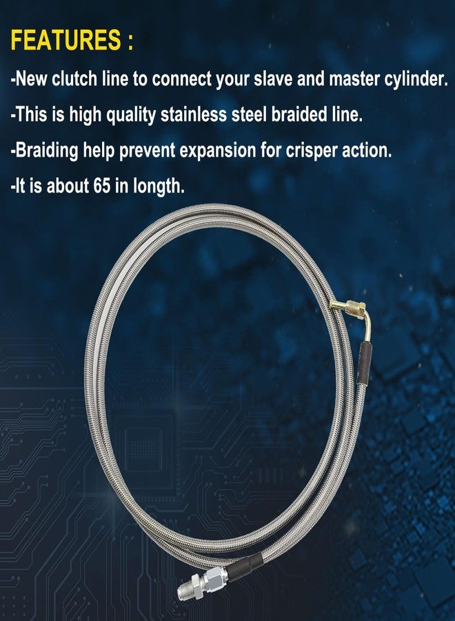 FZJDSD Clutch Master to Slave Cylinder Line Hose Compatible with Toyota Pickup 4x4 Land Cruiser 1970-1995 - Image 3