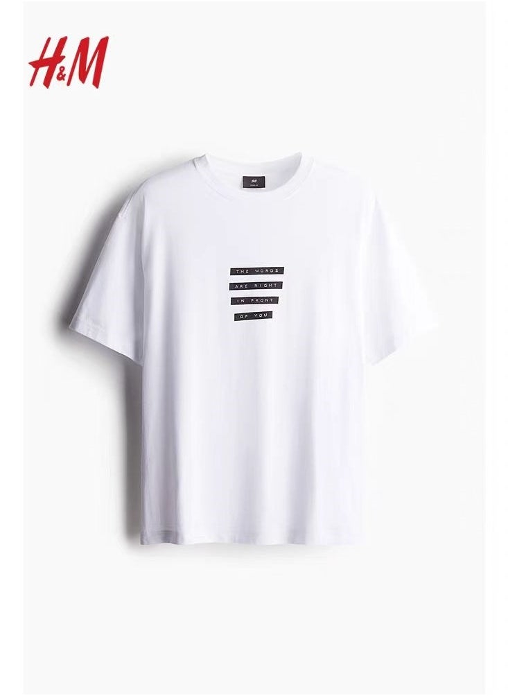 H and M - New HM Casual Loose Cotton Short Sleeved Shirt - Image 1