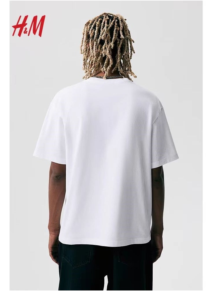 H and M - New HM Casual Loose Cotton Short Sleeved Shirt - Image 1