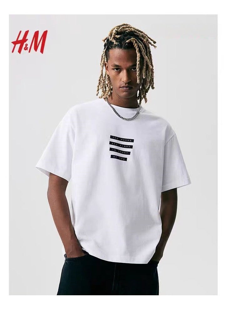 H and M - New HM Casual Loose Cotton Short Sleeved Shirt - Image 1
