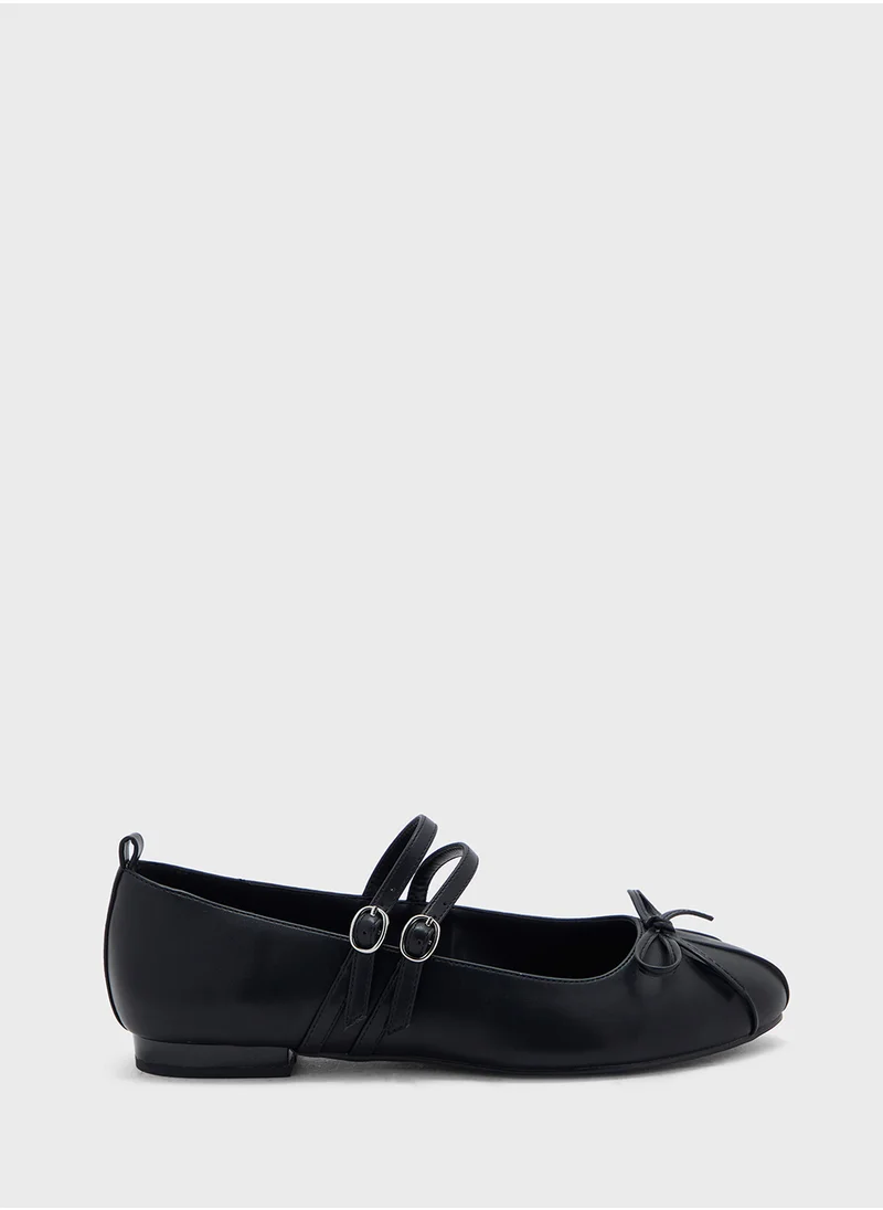 ELLA Mary Jane Double Strap Flat Shoe