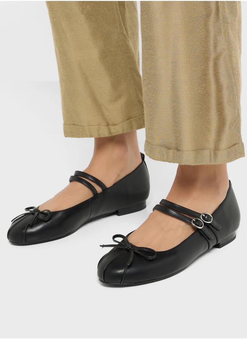 ELLA Mary Jane Double Strap Flat Shoe