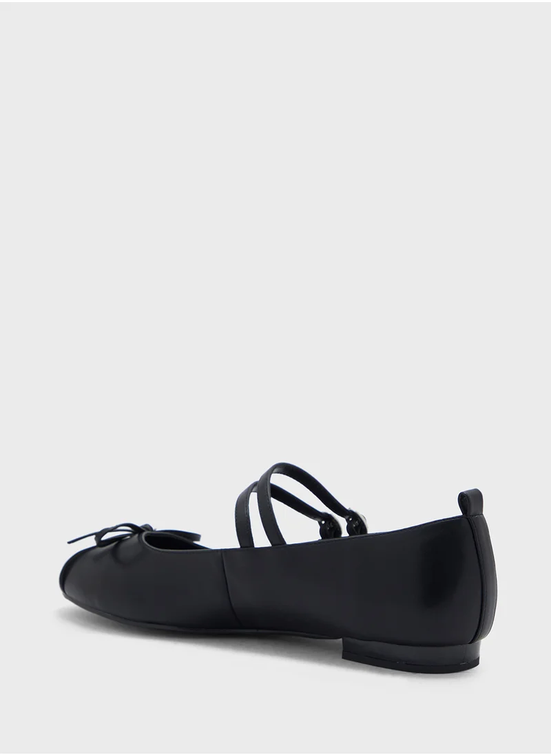ELLA Mary Jane Double Strap Flat Shoe