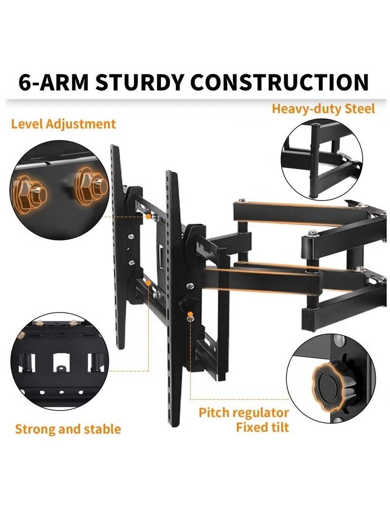 Arabest TV Wall Mount Bracket for 32-85 Inch,TV Stand Wall Mount with Swivel and Tilt, Weight Up to 110lbs  - Image 3
