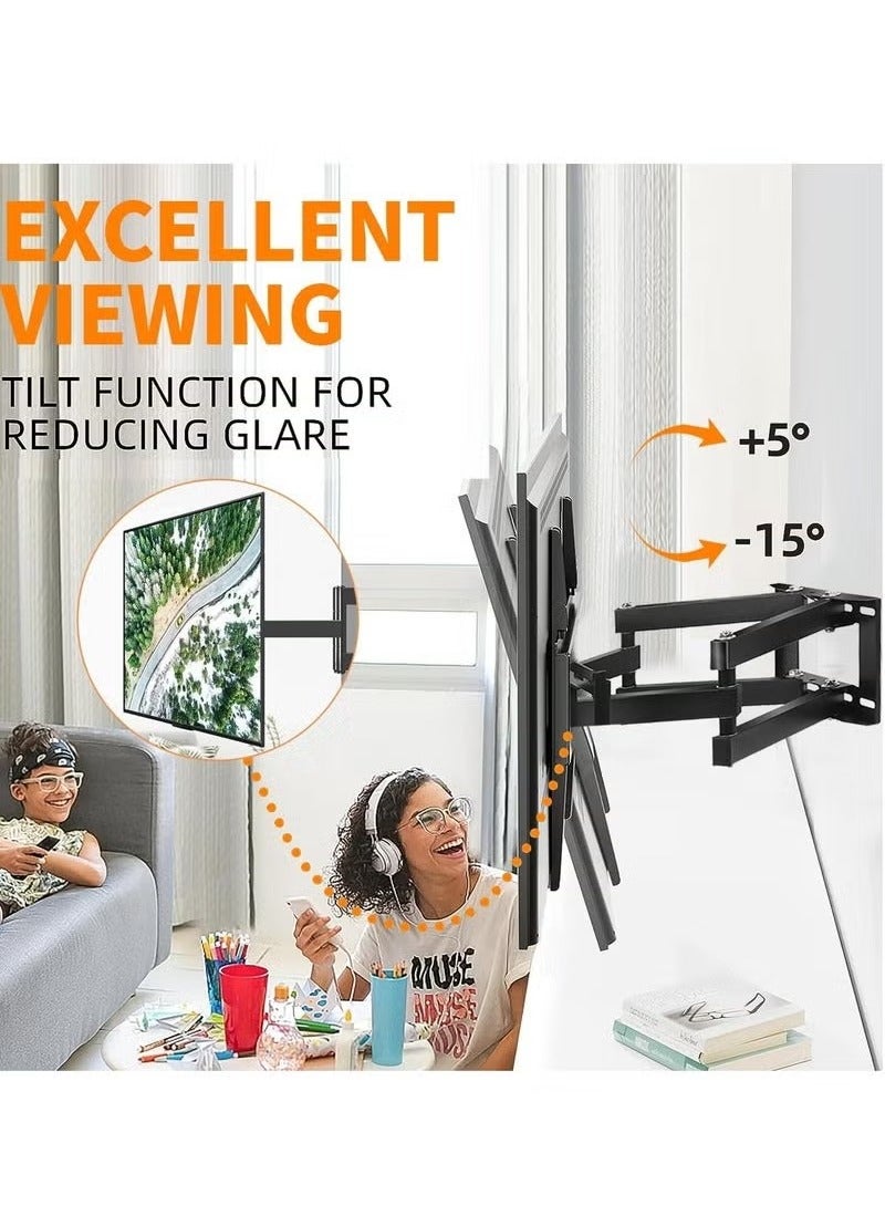 Arabest TV Wall Mount Bracket for 32-85 Inch,TV Stand Wall Mount with Swivel and Tilt, Weight Up to 110lbs  - Image 4