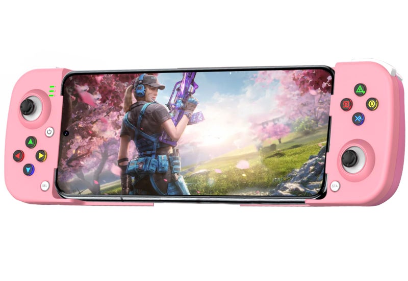 Megadream Mobile Game Controller Gamepad for iPhone iOS Android PC Works with iPhone 17161514131211X iPad Samsung Galaxy TCL Tablet Call of Duty Roblox Directly Play Pink - Image 2