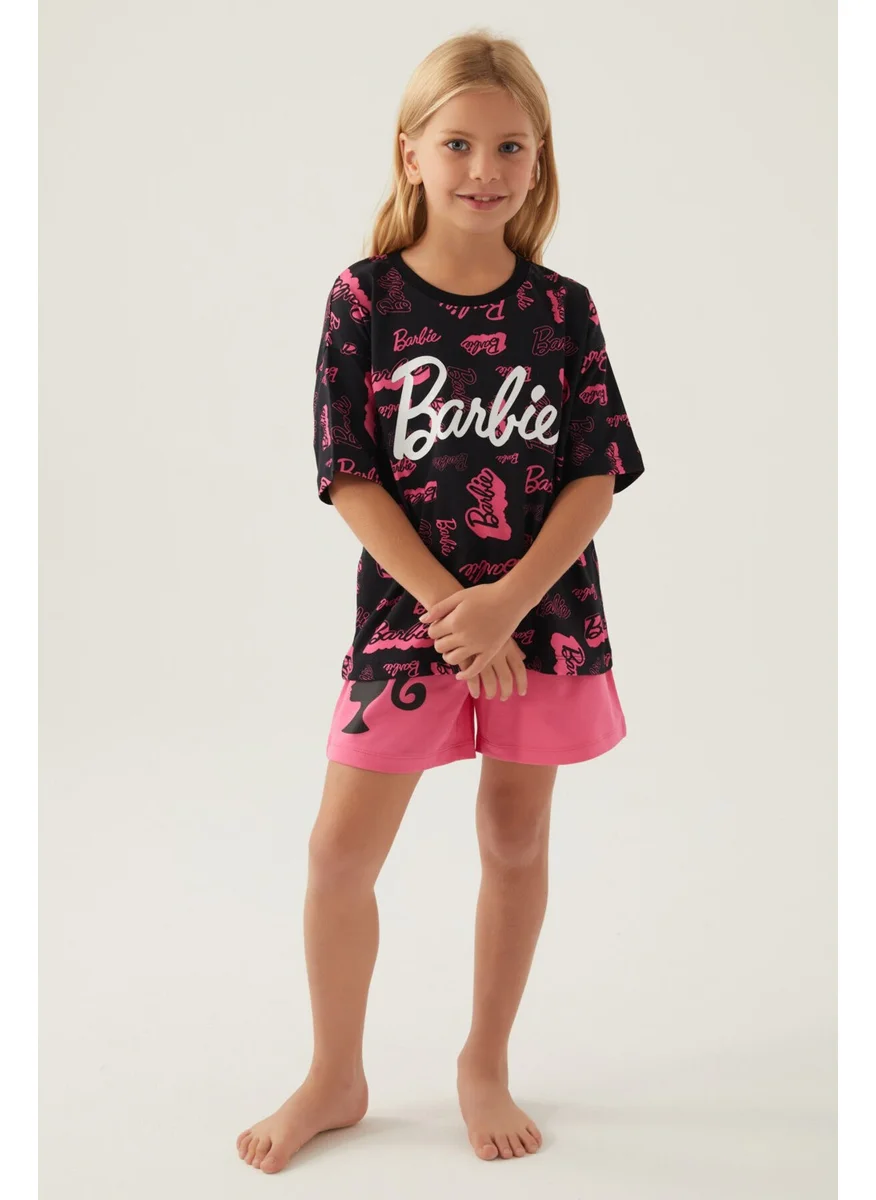 Barbie Comfortable Black Girls' Shorts Set