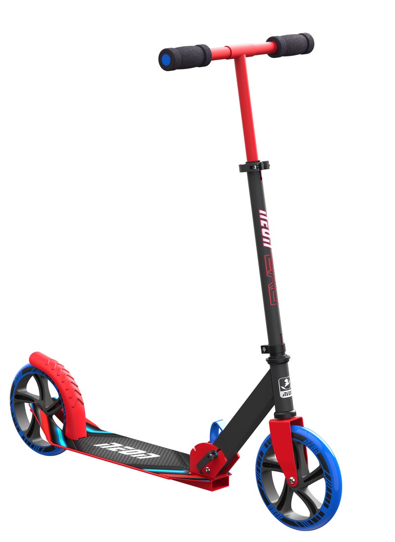 NEON Neon EXO is the perfect 2 wheels scooter for first-time riders,with light-up and floding (Red)  - Image 1