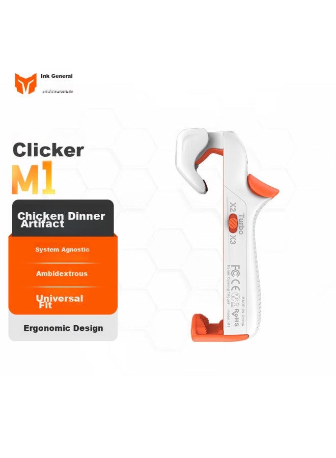 Ink will Mojiang Kuangbao M1 Pubg Mobile Controller, Shoulder Buttons, Peace Elite Delta Mission Call Of Duty Physical Peripheral Gun, Compatible With Android And Apple, Universal Mobile Game Assistant (white) - Image 2