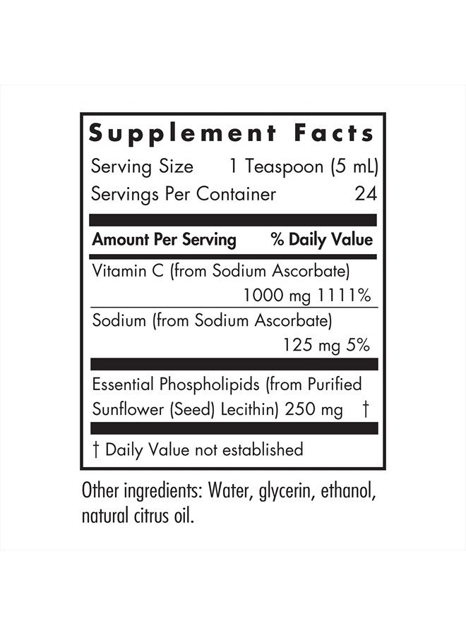 Allergy Research Group Micro Liposomal C - Non-GMO Vitamin C, Bioavailable - 120 mL (4 fl oz) - Image 2