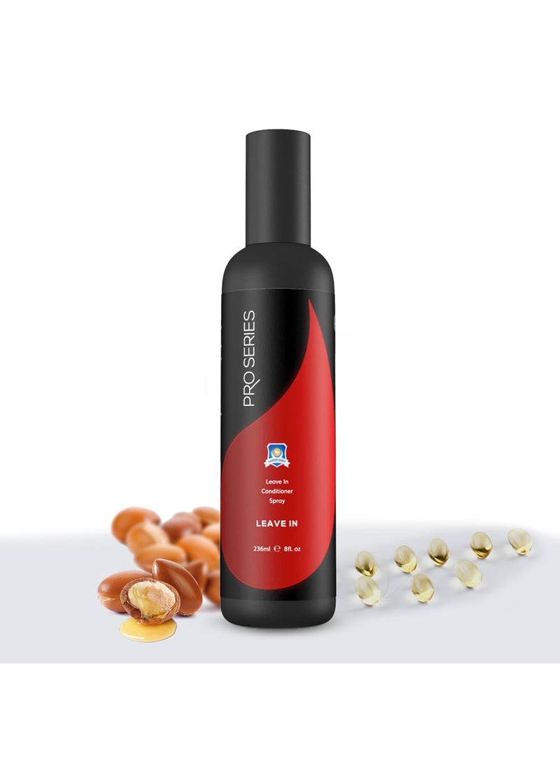 Professional Hair Labs - Pro Series Leave In Conditioner Spray 8oz  Daily Hair Care Treatment Heat Protectant AntiFrizz Moisturizes Detangles  Restores Damaged Hair for Healthy  Smooth Lace Wig Toupee  Hair Systems - Image 1