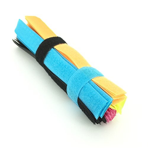 Pasow 50pcs Cable Ties Reusable Fastening Wire Organizer Cord Rope Holder 7 Inch (Multi-Colour) - Image 1