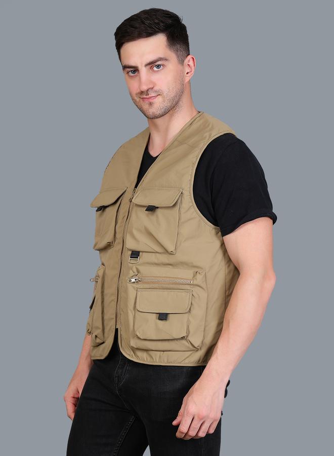Fort Collins Men Brown Utility Vest - Image 3