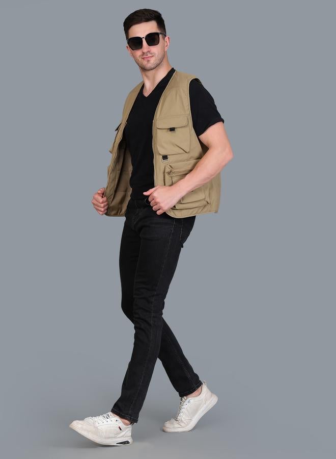 Fort Collins Men Brown Utility Vest - Image 2