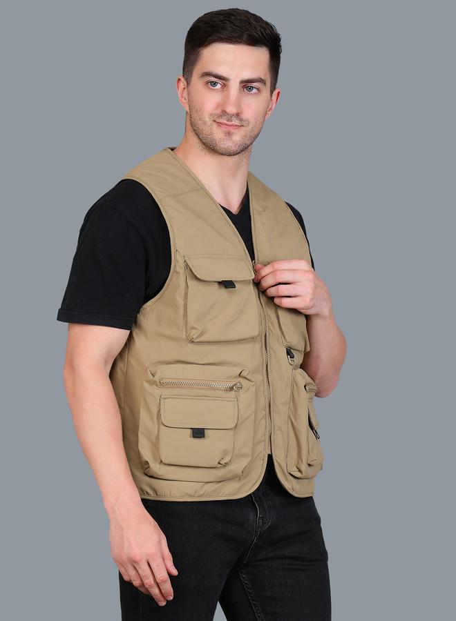 Fort Collins Men Brown Utility Vest - Image 4